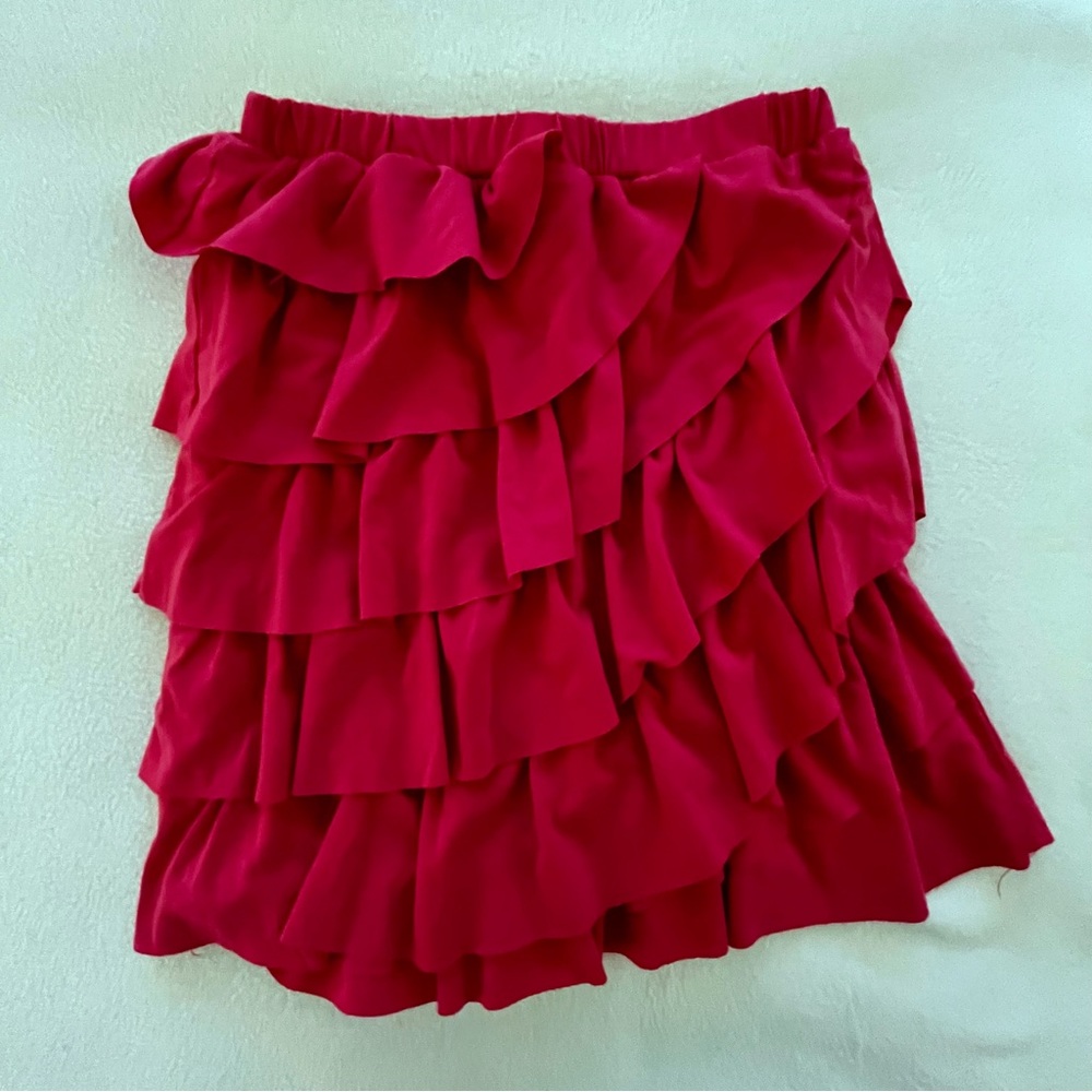 Gymboree Floral Mermaid Pink Tiered Skirt